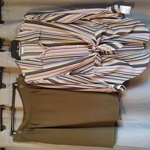 Ophelia Roe Skirt & Blouse Set - 2X top/1X skirt NWT
